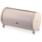 Decorative round shape black powder coating metal French Bread Box 